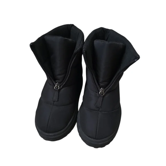 $475 Gia Borghini Women's Black Luna Quilted Puffy Ankle Boot - Picture 4 of 9